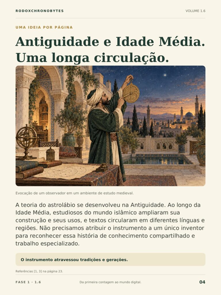 Página do ebook: Antiguidade e Idade Média, uma longa circulação.