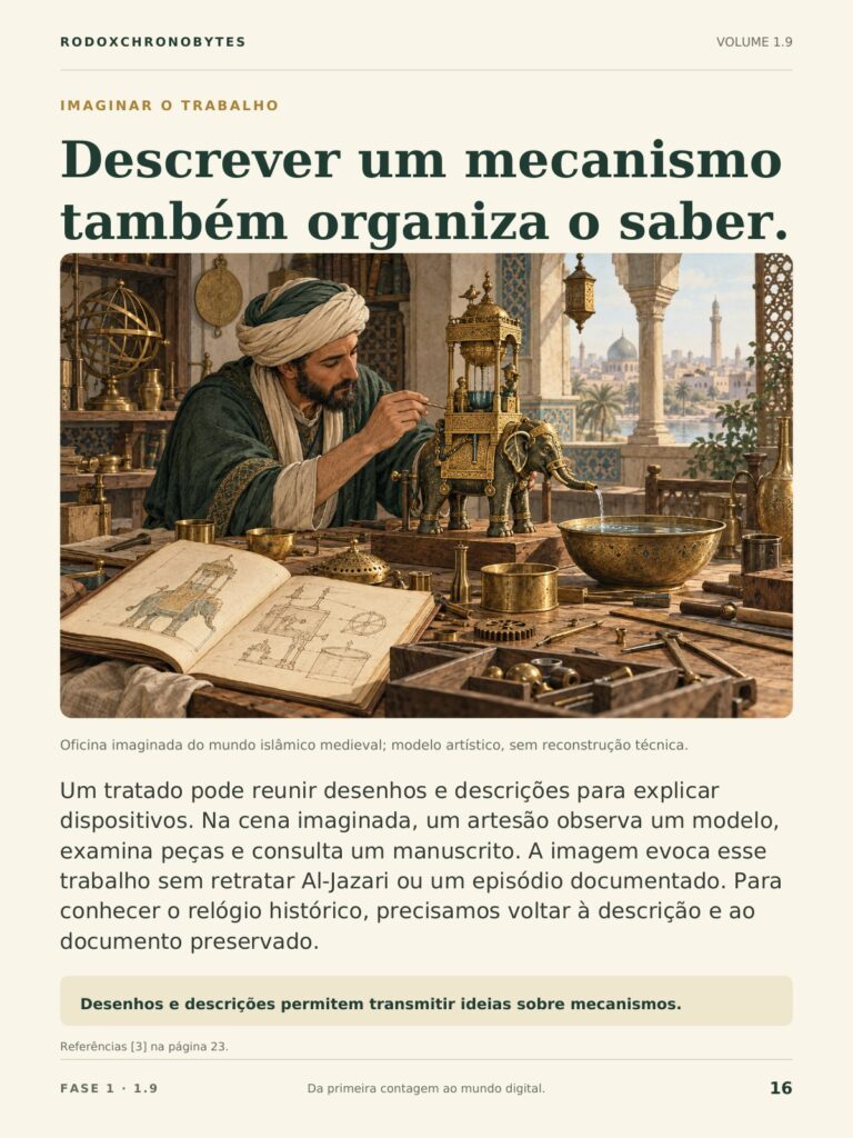 Página do ebook: oficina imaginada de um estudioso do mundo islâmico medieval