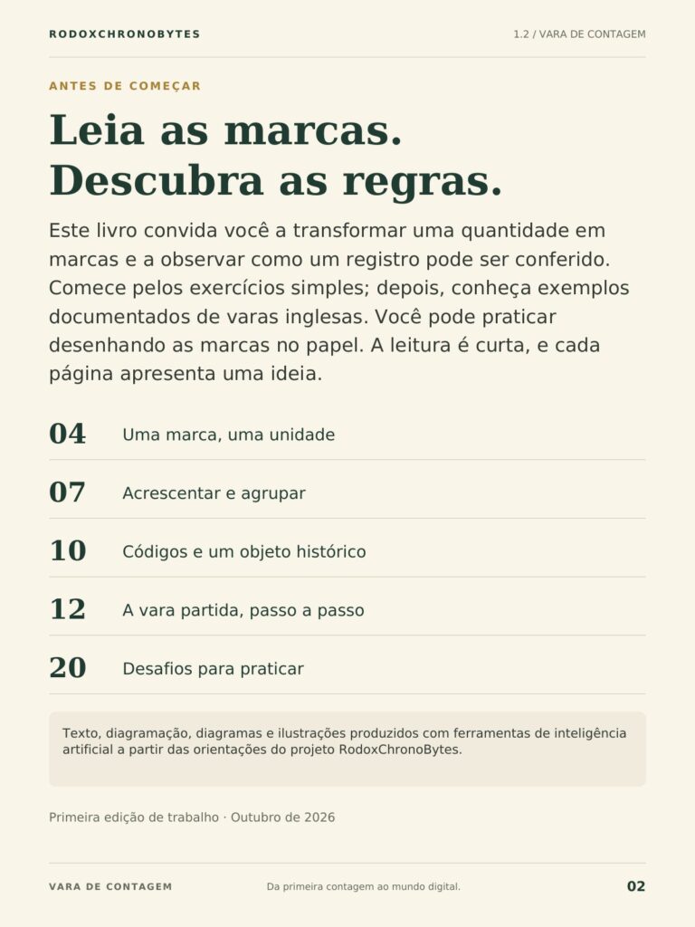 Sumário do ebook Vara de Contagem.